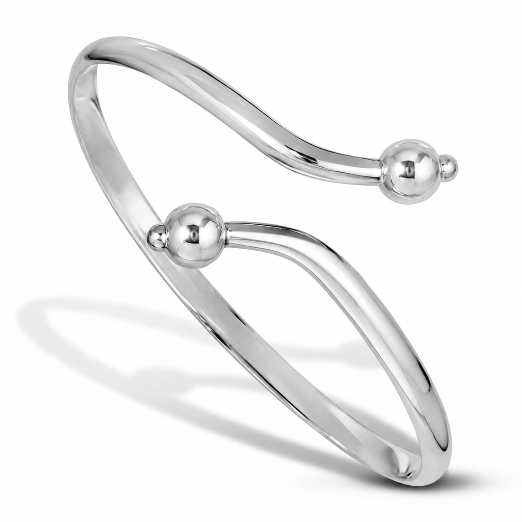 OASIS STERLING SILVER CUFF BRACELET