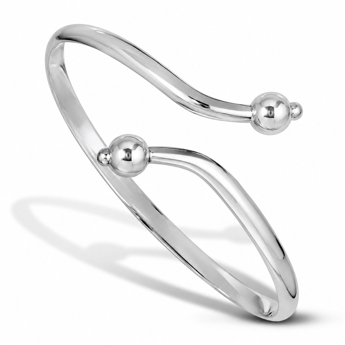 OASIS STERLING SILVER CUFF BRACELET