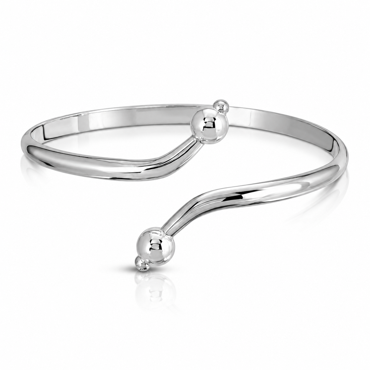 OASIS STERLING SILVER CUFF BRACELET