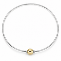 14 KT YELLOW CLASSIC COLLAR SINGLE BEAD  "17 inch"