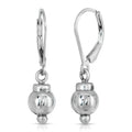 ALLSTERLING SILVER DROP EARRING