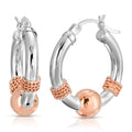 14KT ROSE GOLD WRAPPED HOOPS (S)